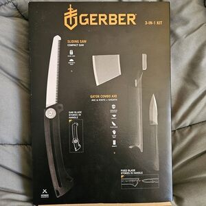 GERBER Gear 3-in-1 Axe Knife and Saw Combo Set